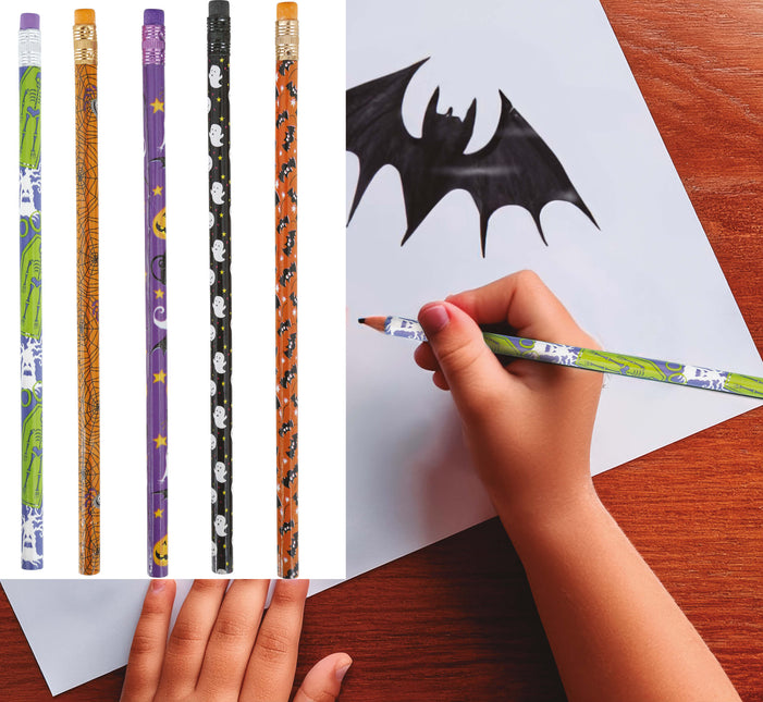Lápices de Halloween 18,5cm 12uds