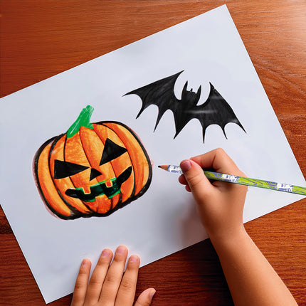 Lápices de Halloween 18,5cm 12uds