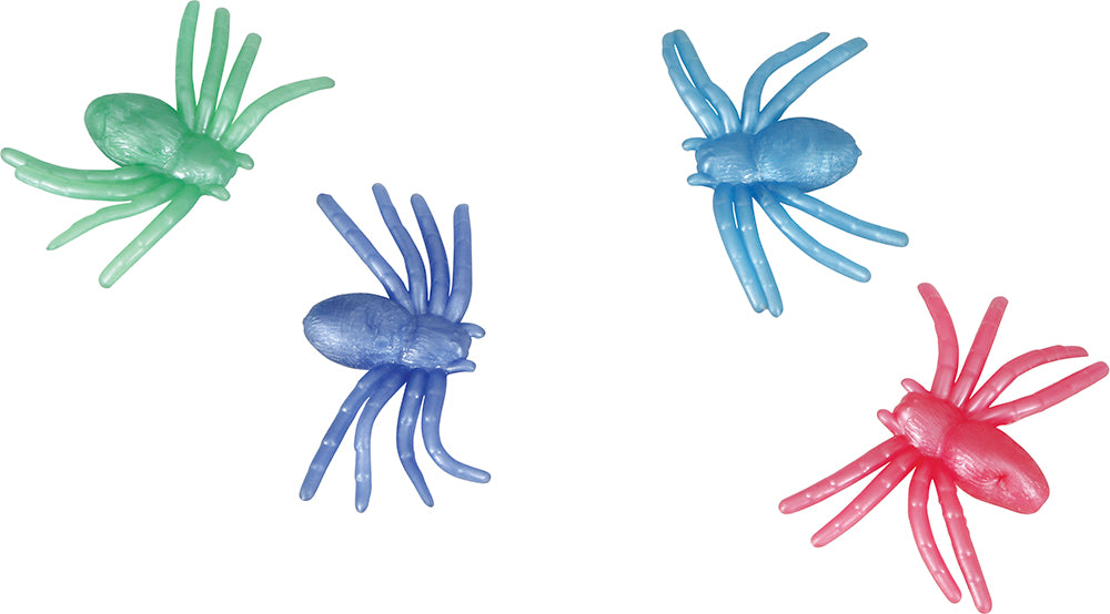 Halloween Araña Falsa de Colores 7cm 4pcs