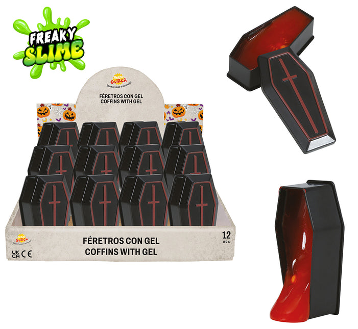 Halloween Compartir Caja Muerte Caja Con Gel 7cm 12pcs
