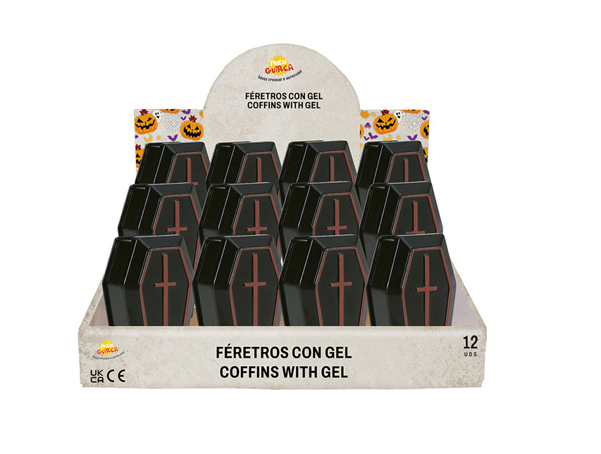 Halloween Compartir Caja Muerte Caja Con Gel 7cm 12pcs