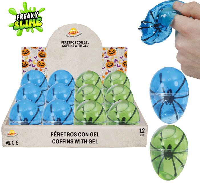 Halloween Repartir Regalos Huevos Con Araña 6cm 12pcs