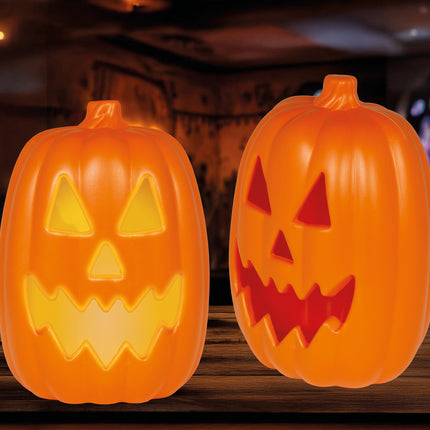 Calabaza De Halloween Con Luz Y Sonido 30cm