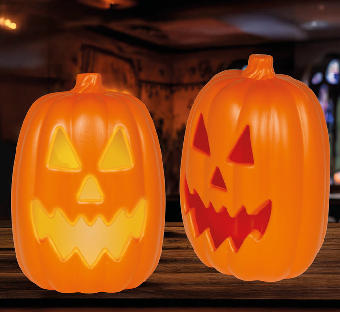 Calabaza De Halloween Con Luz Y Sonido 30cm