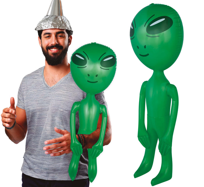Hinchable Alien Verde 90cm