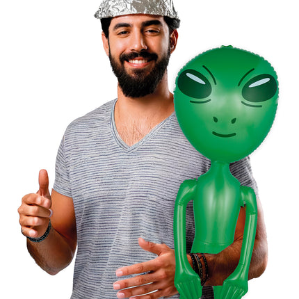 Hinchable Alien Verde 90cm