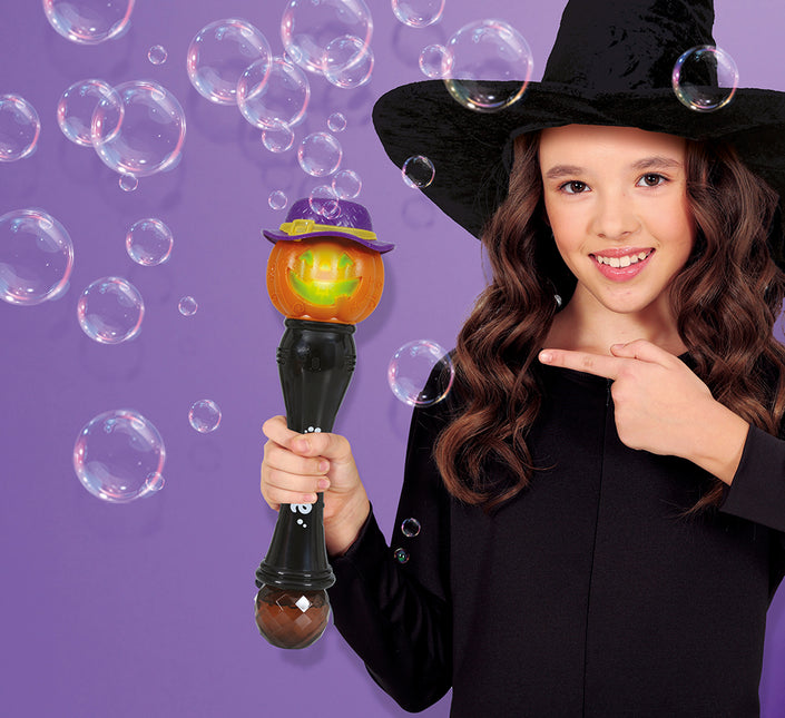 Varita Mágica de Halloween Calabaza con Luz y Sonido 32cm