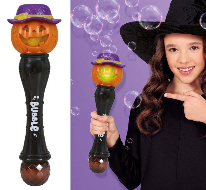 Varita Mágica de Halloween Calabaza con Luz y Sonido 32cm