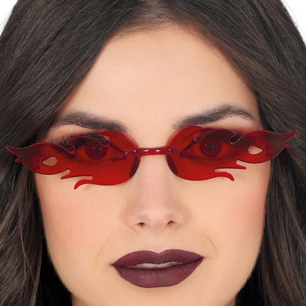 Gafas de Halloween Rojo Fuego