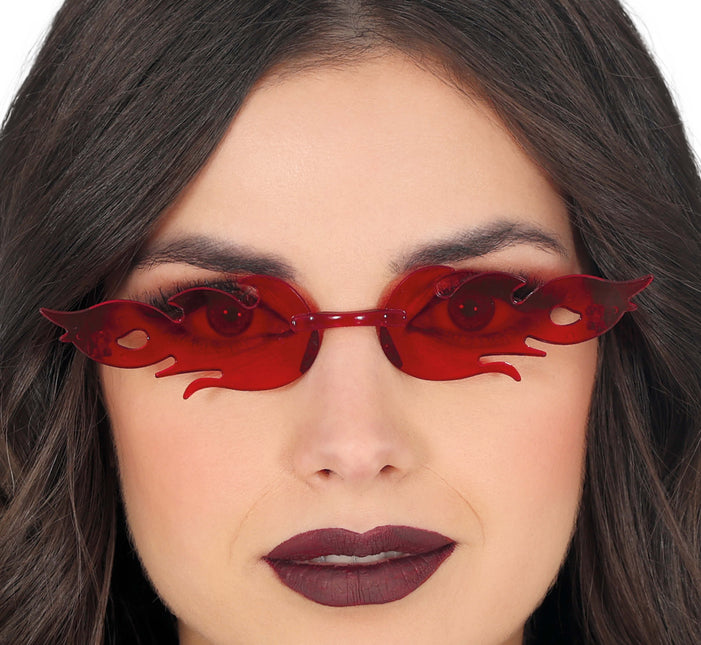 Gafas de Halloween Rojo Fuego