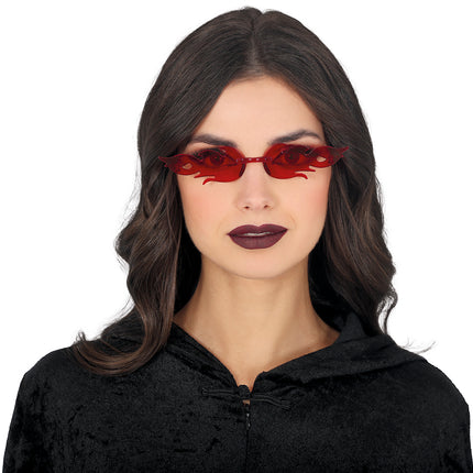 Gafas de Halloween Rojo Fuego