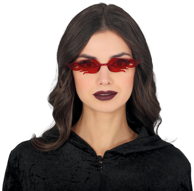 Gafas de Halloween Rojo Fuego