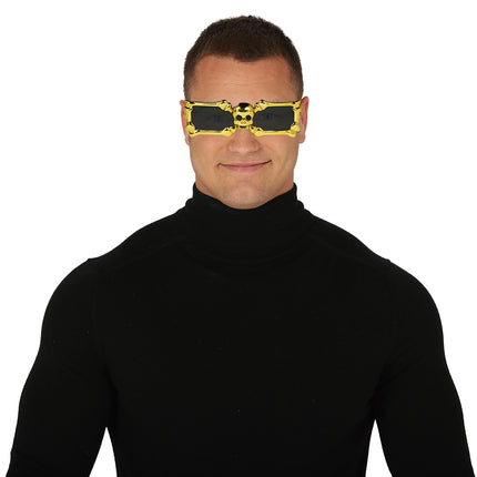 Esqueleto Gafas Doradas