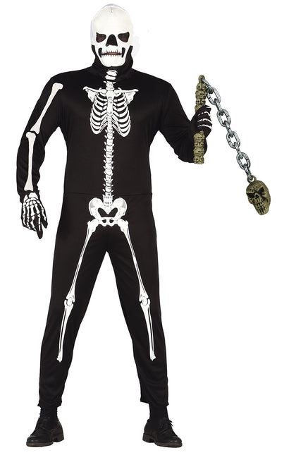 Palo Arma Falsa Halloween Calavera Con Cadena 84cm