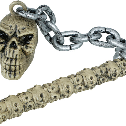 Palo Arma Falsa Halloween Calavera Con Cadena 84cm
