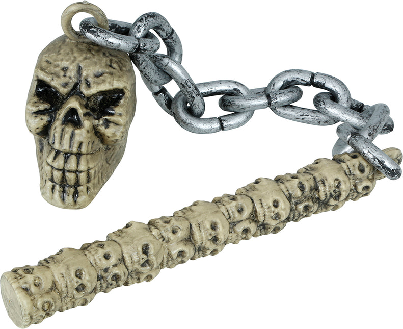 Palo Arma Falsa Halloween Calavera Con Cadena 84cm