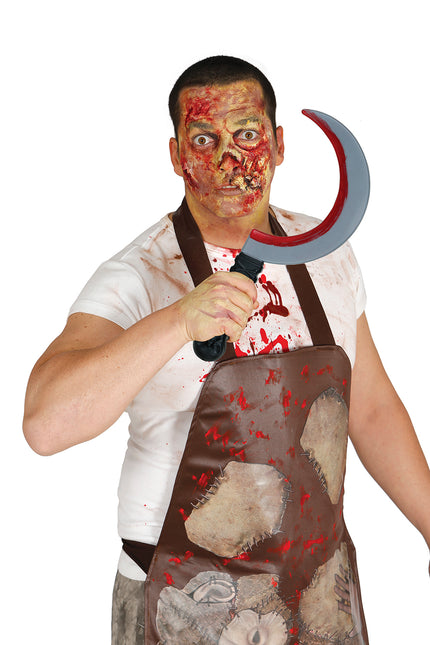 Cuchillo Falso Halloween Media Luna 35cm
