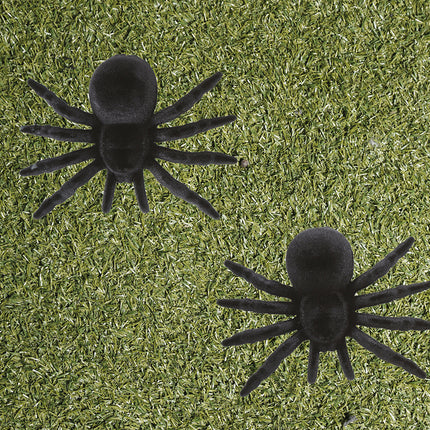 Araña falsa negra 10cm 2pcs