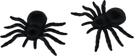 Araña falsa negra 10cm 2pcs