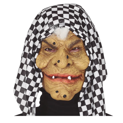 Máscara de Halloween Bruja con Capucha