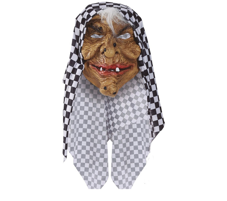Máscara de Halloween Bruja con Capucha