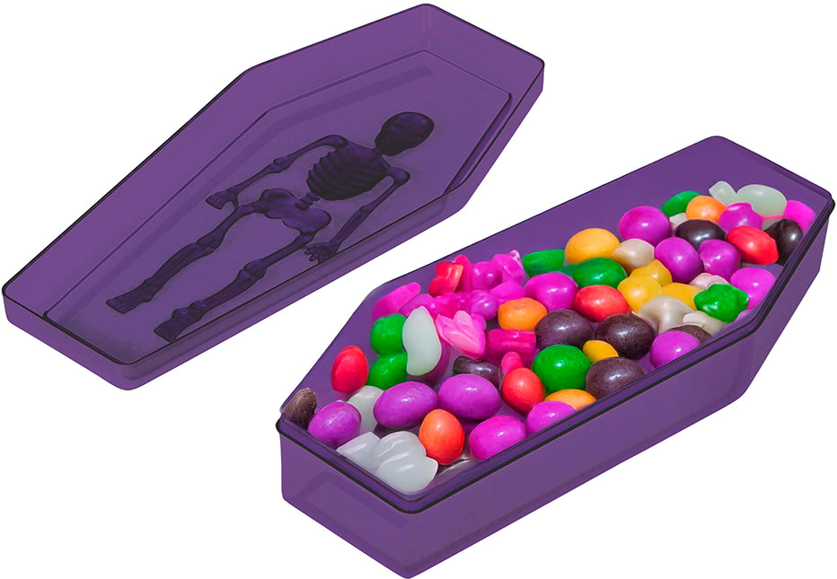 Bombonera Halloween Morada 19cm