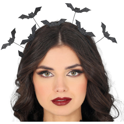 Diadema Halloween Murciélagos Negros