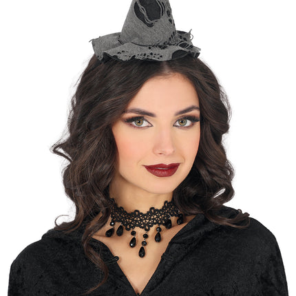 Diadema de Halloween Sombrero de bruja Mini