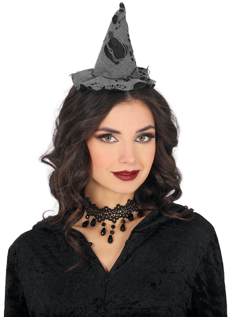 Diadema de Halloween Sombrero de bruja Mini