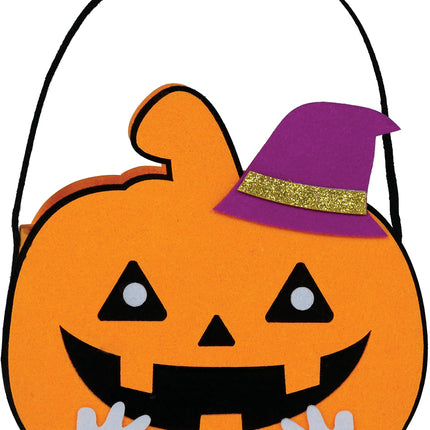 Cesta Halloween Calabaza 16cm