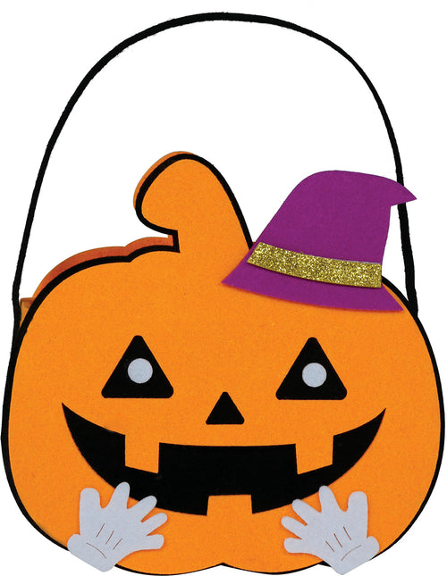 Cesta Halloween Calabaza 16cm