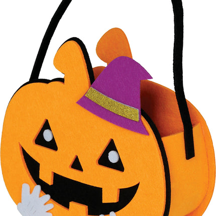 Cesta Halloween Calabaza 16cm