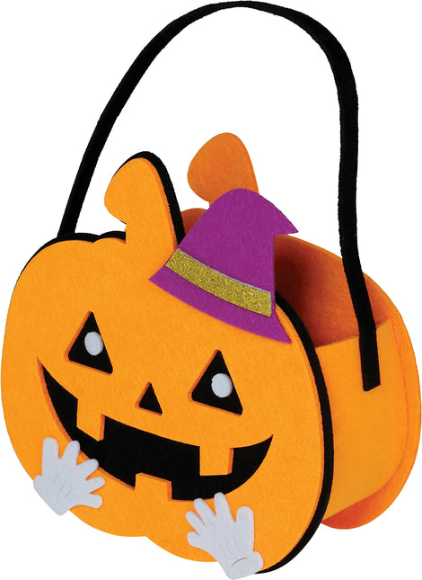 Cesta Halloween Calabaza 16cm