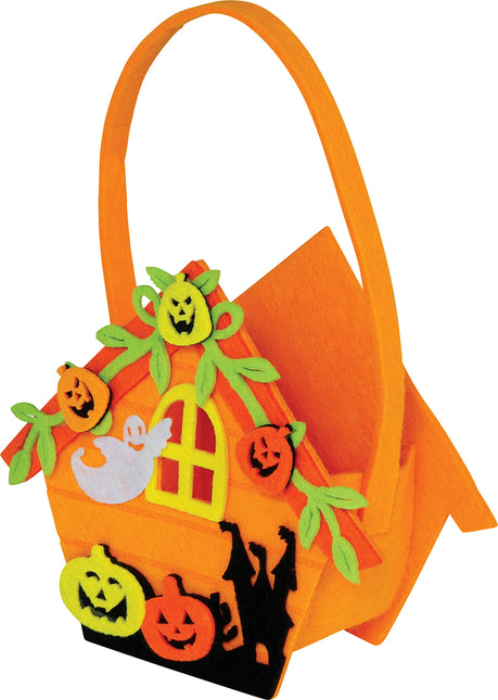 Cesta Halloween Casa de Bruja 14cm