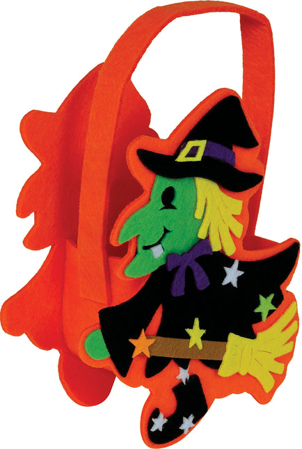 Cesta Halloween Bruja 18cm