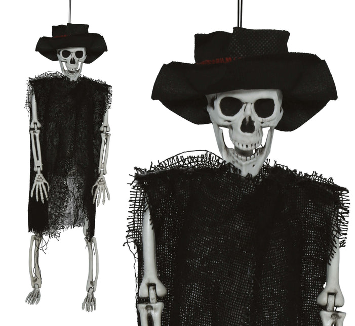 Halloween Esqueleto Con Sombrero 47cm