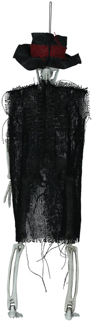 Halloween Esqueleto Con Sombrero 47cm