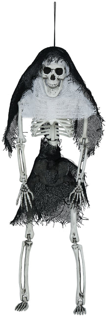 Halloween Esqueleto Con Capucha 45cm