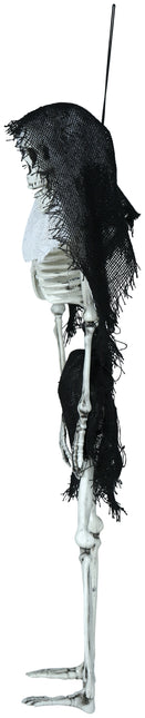 Halloween Esqueleto Con Capucha 45cm