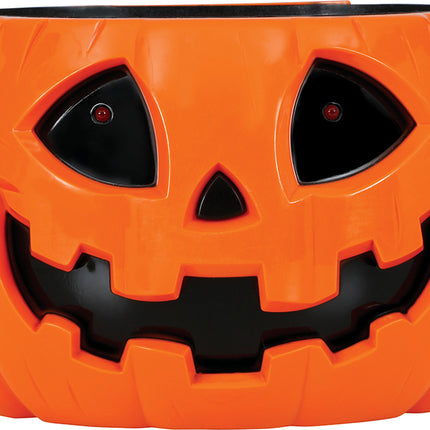 Tazón de Halloween Calabaza Luz, Sonido y Movimiento 15cm