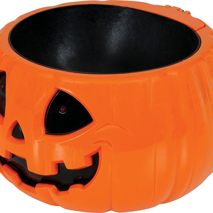 Tazón de Halloween Calabaza Luz, Sonido y Movimiento 15cm