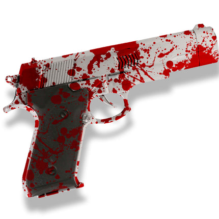 Halloween Pistola Falsa Con Sangre 24cm