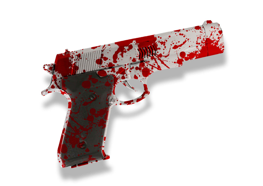 Halloween Pistola Falsa Con Sangre 24cm