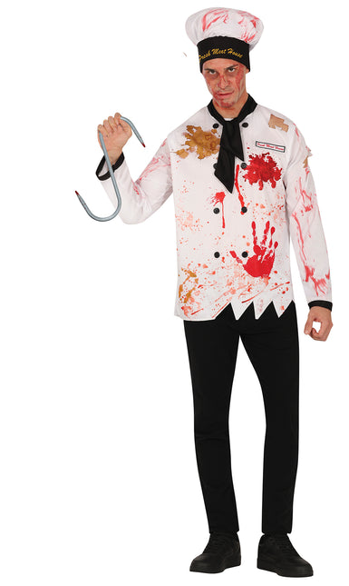 Falso Gancho Plateado Con Sangre 33cm