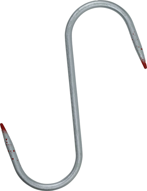 Falso Gancho Plateado Con Sangre 33cm
