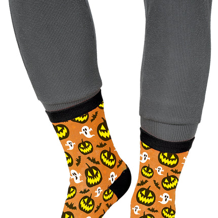 Calcetines de Halloween Calabaza y Fantasmas