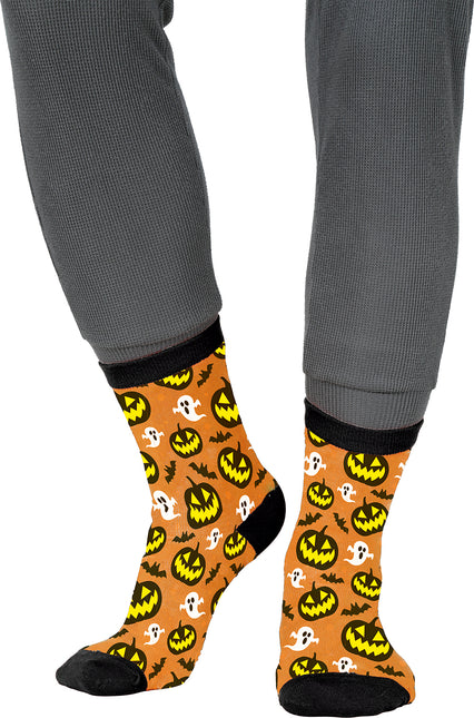 Calcetines de Halloween Calabaza y Fantasmas