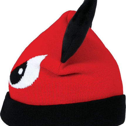 Sombrero Negro Rojo Diablo Con Ojos