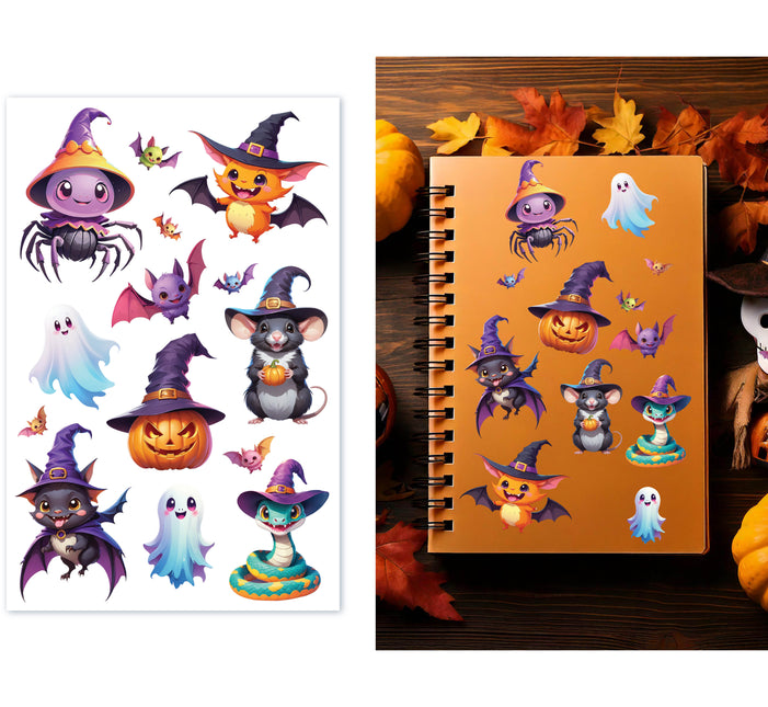 Pegatinas de Halloween de colores