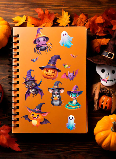 Pegatinas de Halloween de colores